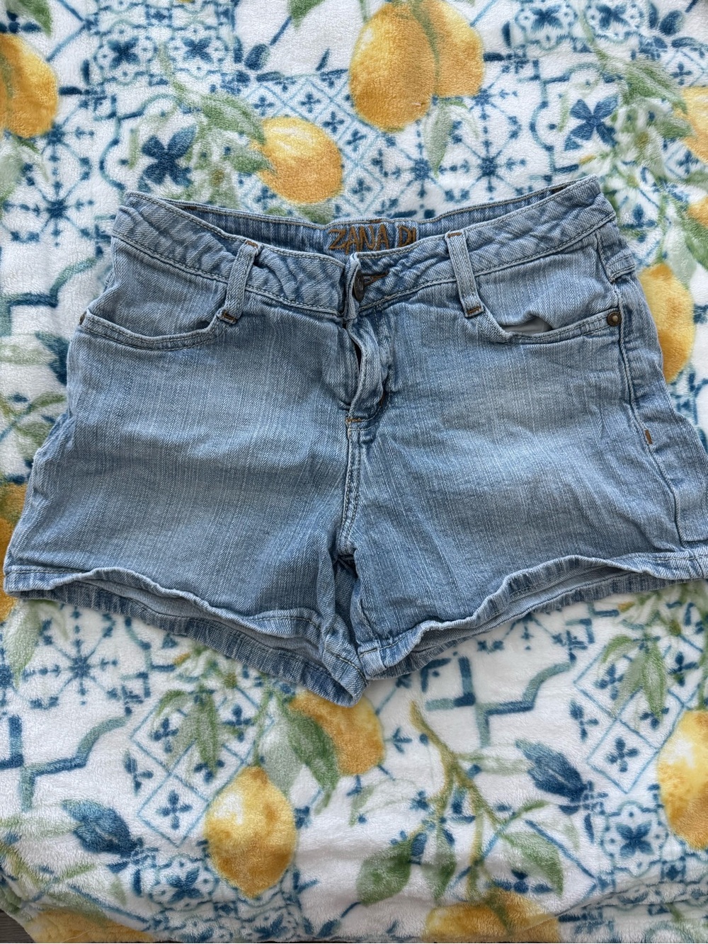 Zanadi Light Blue Denim Cutoff Shorts